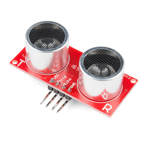 Imagen que muestra un sensor de distancia por ultrasonido
