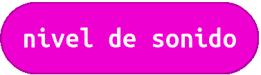 Imagen del bloque de programación de MakeCode nivel de sonido