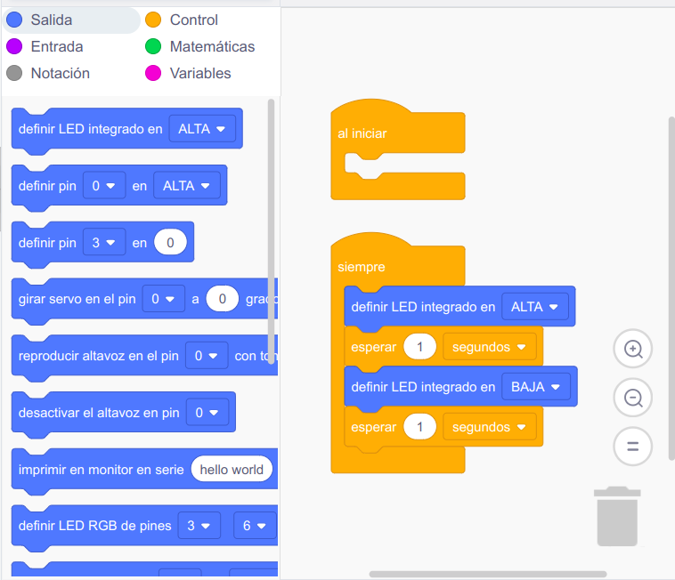 Práctica 0 código bloques