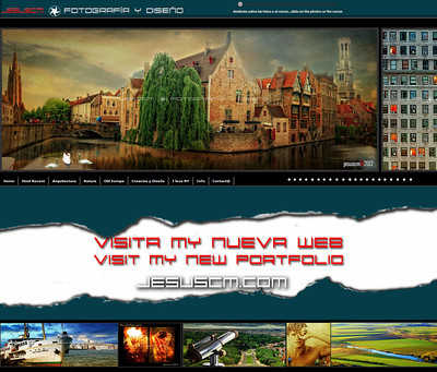 Imagen que presenta la web de una persona que ha creado su portfolio digital.